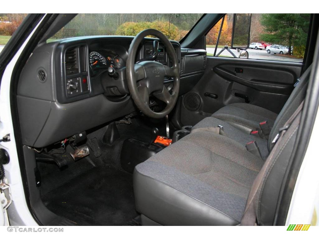 2005 Silverado 3500 Regular Cab 4x4 Chassis Dump Truck - Summit White / Dark Charcoal photo #43