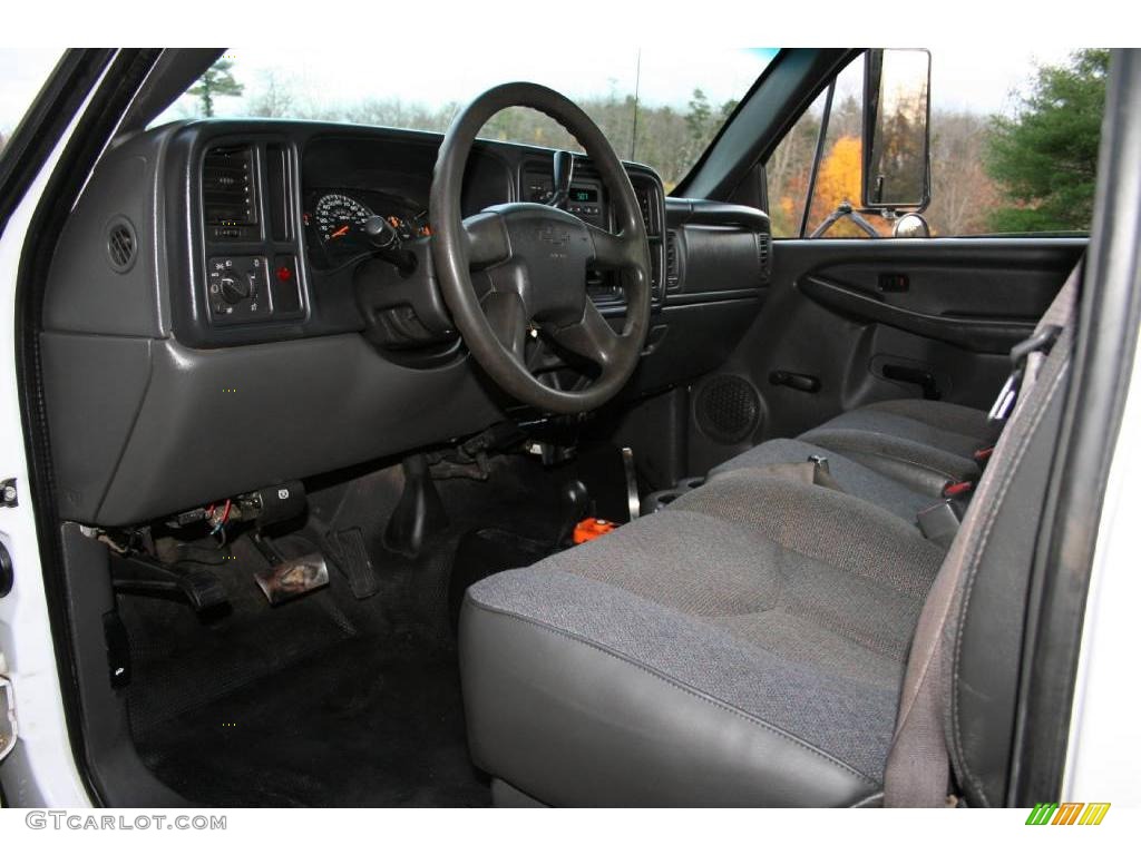 2005 Silverado 3500 Regular Cab 4x4 Chassis Dump Truck - Summit White / Dark Charcoal photo #50