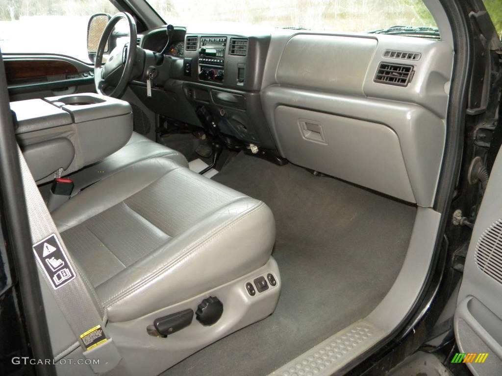 Medium Flint Interior 2002 Ford F350 Super Duty Lariat Crew Cab 4x4 Dually Photo #40656227