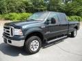 2005 Dark Green Satin Metallic Ford F250 Super Duty XLT Crew Cab 4x4  photo #8