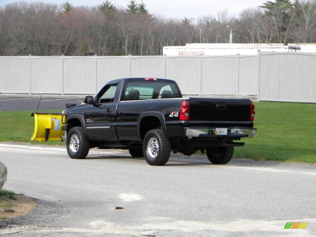 2003 Silverado 2500HD LS Regular Cab 4x4 - Black / Dark Charcoal photo #55