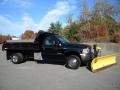 2004 Black Ford F550 Super Duty XL Regular Cab 4x4 Chassis Plow Truck  photo #5