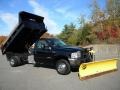 2004 Black Ford F550 Super Duty XL Regular Cab 4x4 Chassis Plow Truck  photo #7