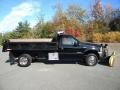 2004 Black Ford F550 Super Duty XL Regular Cab 4x4 Chassis Plow Truck  photo #9