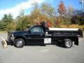 2004 Black Ford F550 Super Duty XL Regular Cab 4x4 Chassis Plow Truck  photo #14