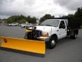 2000 Oxford White Ford F350 Super Duty XL Regular Cab 4x4 Stake Truck  photo #3