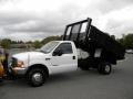 2000 Oxford White Ford F350 Super Duty XL Regular Cab 4x4 Stake Truck  photo #5