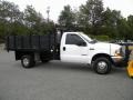 Oxford White - F350 Super Duty XL Regular Cab 4x4 Stake Truck Photo No. 7