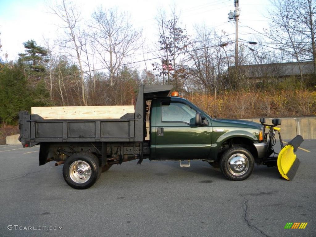 2000 F550 Super Duty XL Regular Cab 4x4 Dump Truck - Woodland Green Metallic / Medium Graphite photo #5