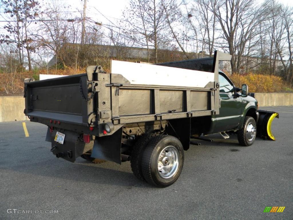 2000 F550 Super Duty XL Regular Cab 4x4 Dump Truck - Woodland Green Metallic / Medium Graphite photo #9