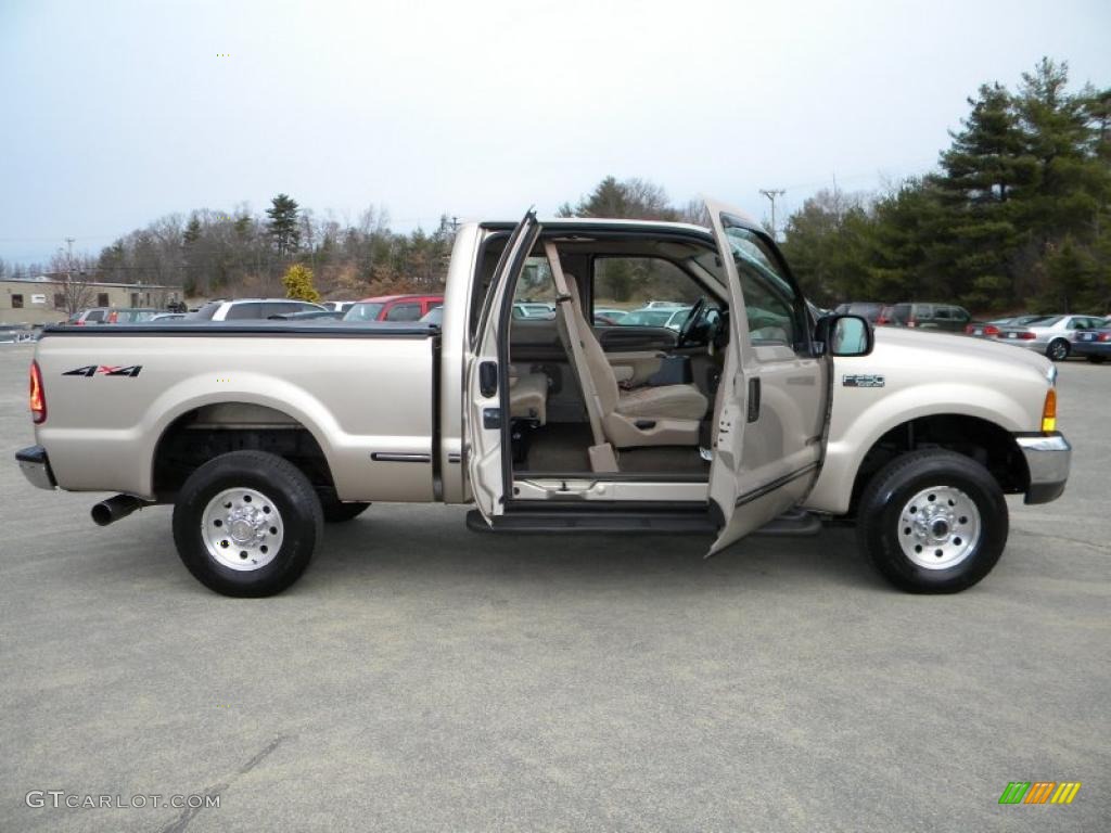 1999 F250 Super Duty XLT Extended Cab 4x4 - Light Prairie Tan Metallic / Medium Prairie Tan photo #7