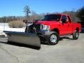 2003 Red Ford F350 Super Duty Lariat SuperCab 4x4  photo #1