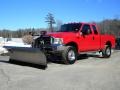2003 Red Ford F350 Super Duty Lariat SuperCab 4x4  photo #2