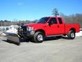 2003 Red Ford F350 Super Duty Lariat SuperCab 4x4  photo #3