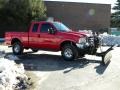 2003 Red Ford F350 Super Duty Lariat SuperCab 4x4  photo #9