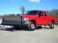 2003 Red Ford F350 Super Duty Lariat SuperCab 4x4  photo #15