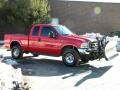 2003 Red Ford F350 Super Duty Lariat SuperCab 4x4  photo #17