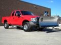 2003 Red Ford F350 Super Duty Lariat SuperCab 4x4  photo #25