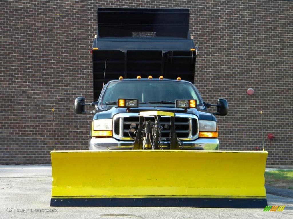 1999 F350 Super Duty XL SuperCab 4x4 Dump Truck - Woodland Green Metallic / Medium Graphite photo #34
