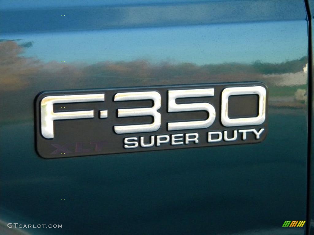 1999 F350 Super Duty XL SuperCab 4x4 Dump Truck - Woodland Green Metallic / Medium Graphite photo #71
