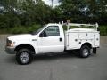 1999 Oxford White Ford F350 Super Duty XL Regular Cab 4x4 Chassis  photo #2