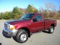 Dark Toreador Red Metallic - F350 Super Duty Lariat Regular Cab 4x4 Photo No. 2