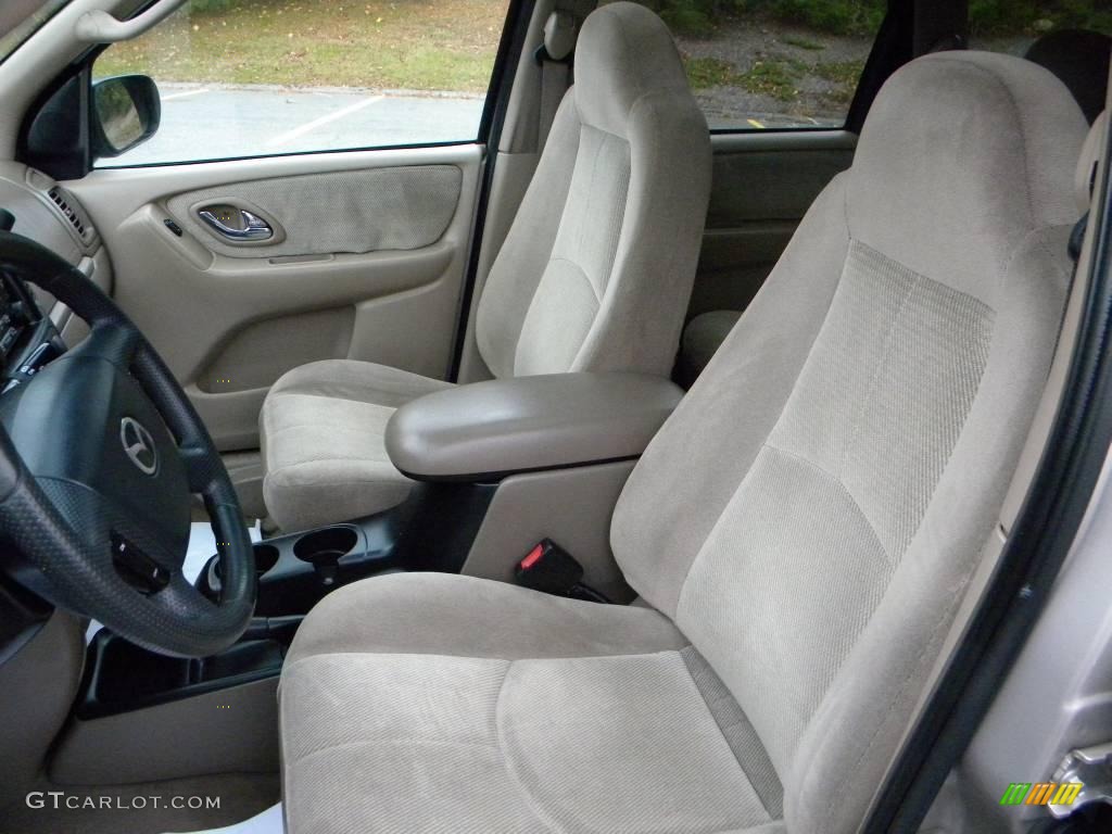 Beige Interior 2001 Mazda Tribute LX V6 Photo #40659821