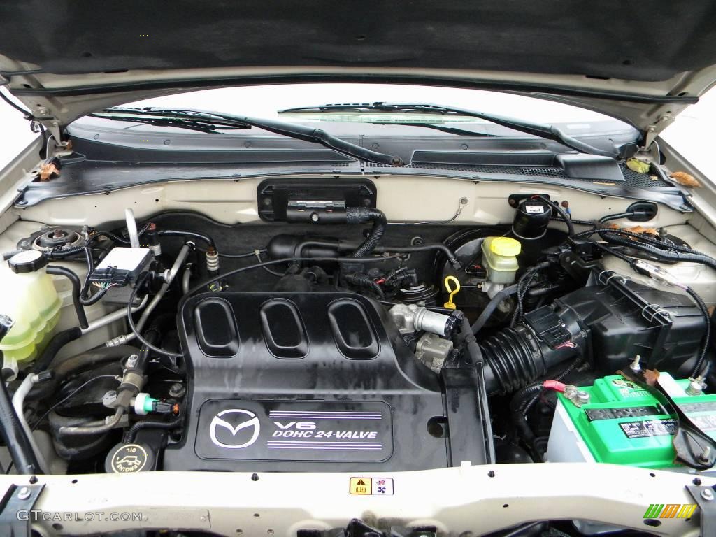 2001 Mazda Tribute LX V6 3.0 Liter DOHC 24-Valve V6 Engine Photo #40659873