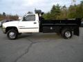 2002 Bright White Dodge Ram 3500 ST Regular Cab 4x4 Chassis Dump Truck  photo #11