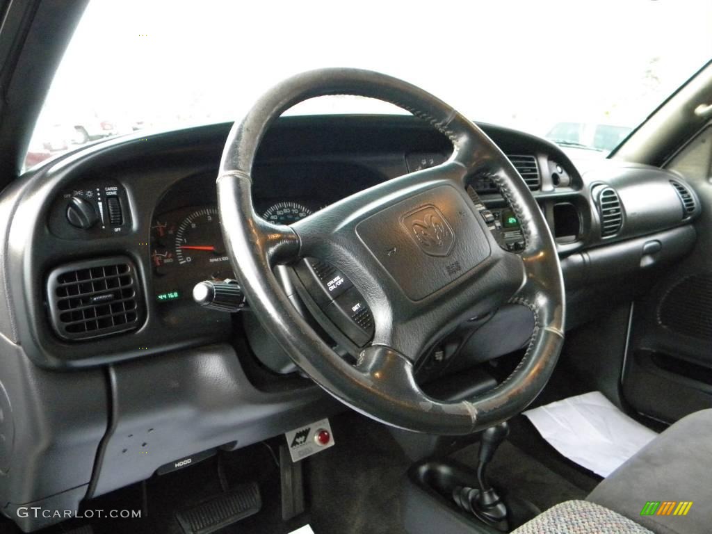 Mist Gray Interior 2002 Dodge Ram 3500 ST Regular Cab 4x4 Chassis Dump Truck Photo #40660033