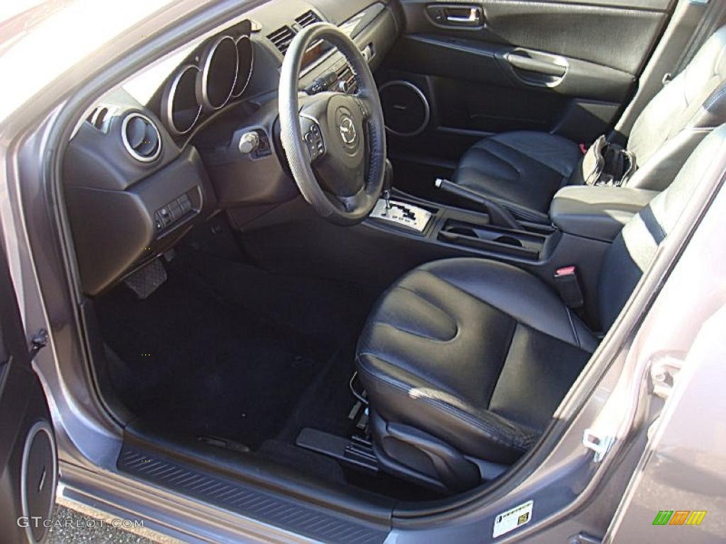 2006 MAZDA3 s Grand Touring Sedan - Titanium Gray Metallic / Black photo #9