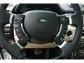 Ivory/Jet Black 2011 Land Rover Range Rover Supercharged Steering Wheel