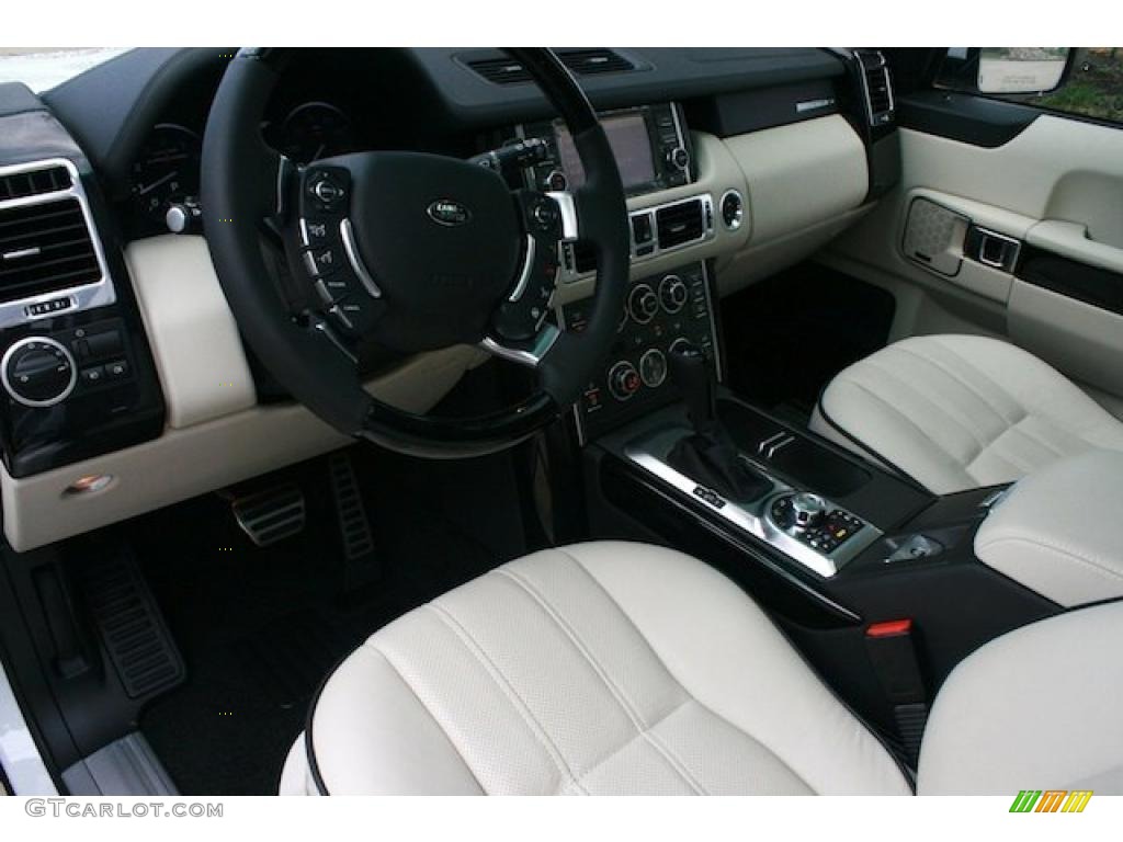 Ivory/Jet Black Interior 2011 Land Rover Range Rover Supercharged Photo #40660865