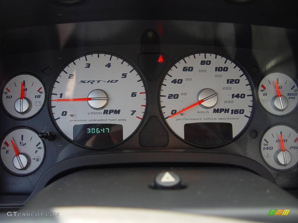 2005 Ram 1500 SRT-10 Regular Cab - Bright Silver Metallic / Dark Slate Gray photo #16