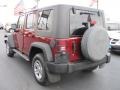 2009 Red Rock Crystal Pearl Jeep Wrangler Unlimited X 4x4  photo #13