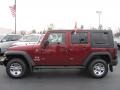 Red Rock Crystal Pearl 2009 Jeep Wrangler Unlimited X 4x4 Exterior
