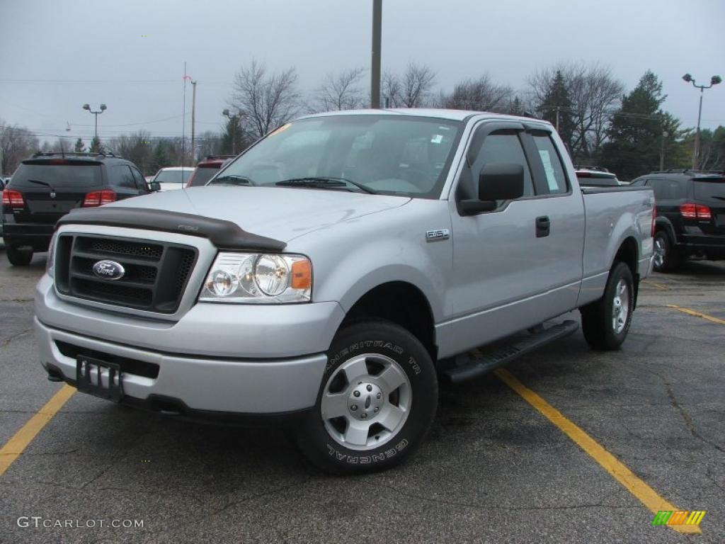 2006 F150 STX SuperCab 4x4 - Silver Metallic / Medium Flint photo #3
