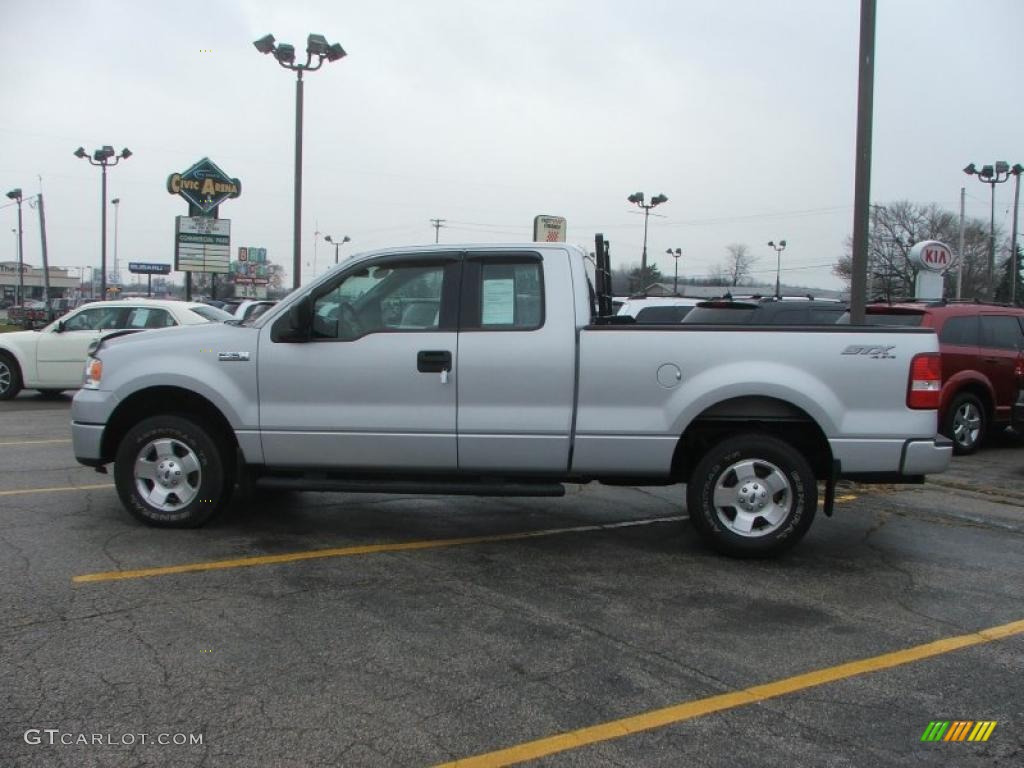 2006 F150 STX SuperCab 4x4 - Silver Metallic / Medium Flint photo #7