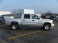 Bright Silver Metallic 2008 Dodge Dakota SLT Crew Cab 4x4 Exterior