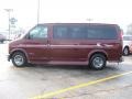 1999 Dark Carmine Red Metallic Chevrolet Express 1500 Passenger Conversion Van  photo #7