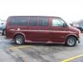 1999 Dark Carmine Red Metallic Chevrolet Express 1500 Passenger Conversion Van  photo #8