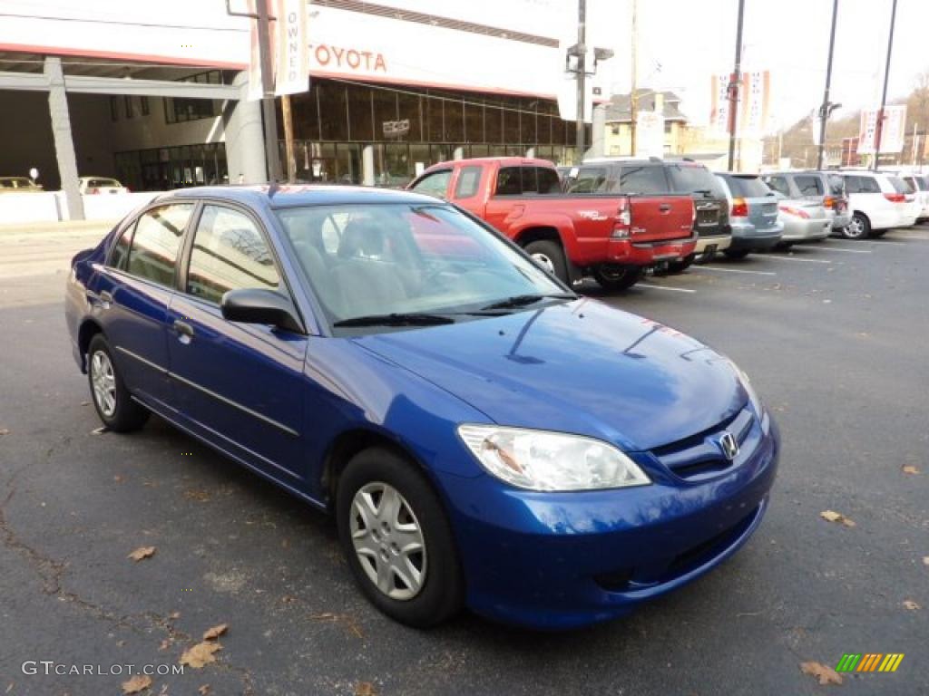 2004 Civic Value Package Sedan - Fiji Blue Pearl / Ivory Beige photo #6