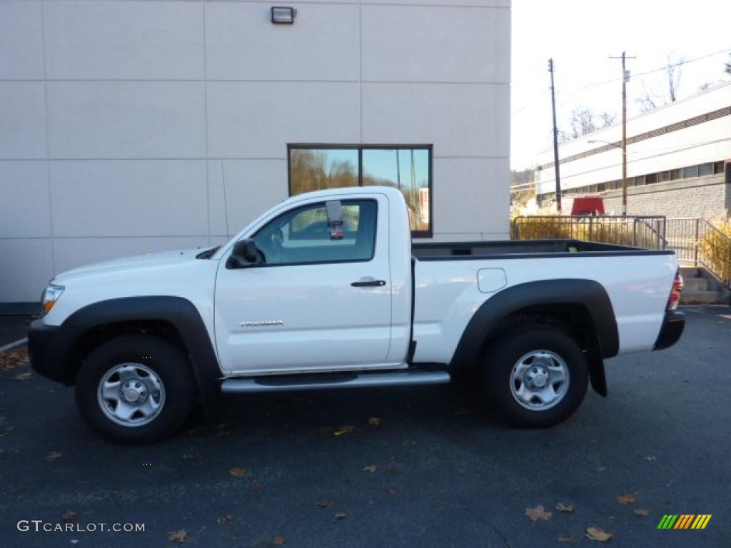 Super White 2010 Toyota Tacoma Regular Cab 4x4 Exterior Photo #40666211