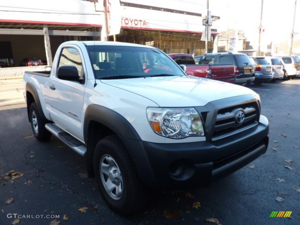 Super White 2010 Toyota Tacoma Regular Cab 4x4 Exterior Photo #40666231