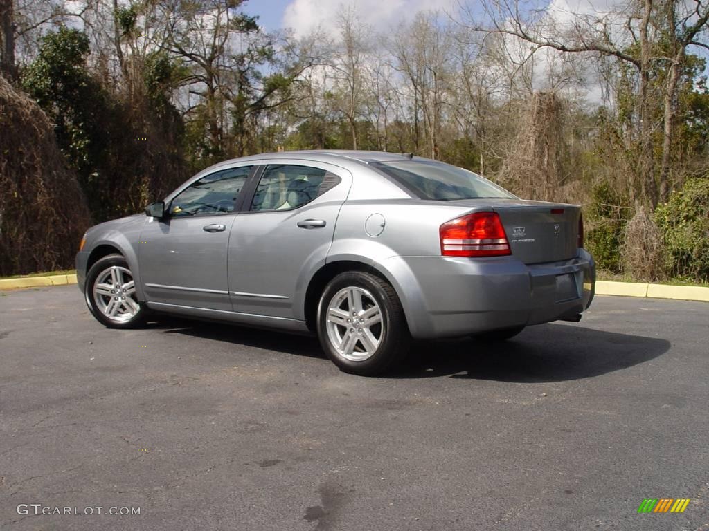 2008 Avenger SXT - Silver Steel Metallic / Dark Slate Gray/Light Slate Gray photo #5