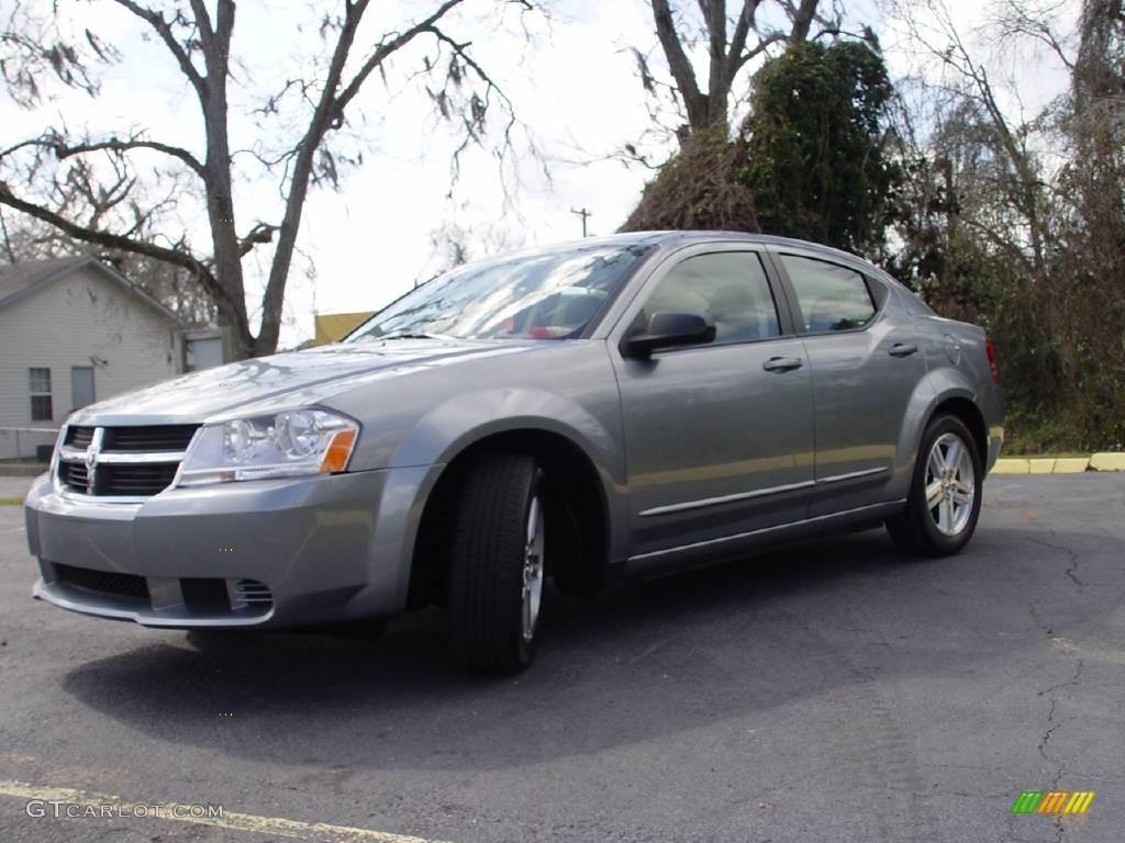2008 Avenger SXT - Silver Steel Metallic / Dark Slate Gray/Light Slate Gray photo #7