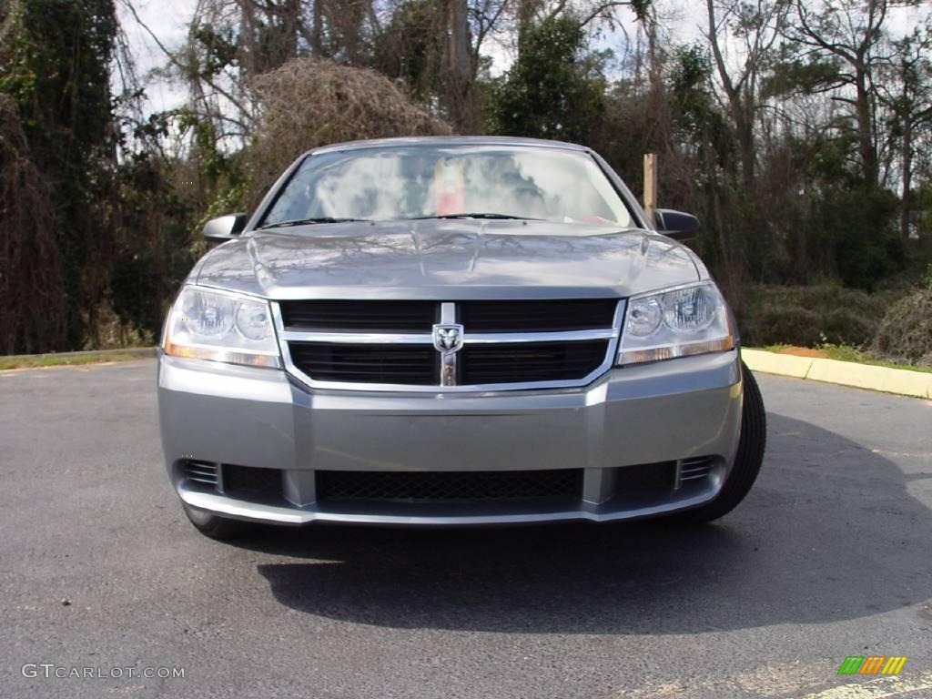 2008 Avenger SXT - Silver Steel Metallic / Dark Slate Gray/Light Slate Gray photo #8