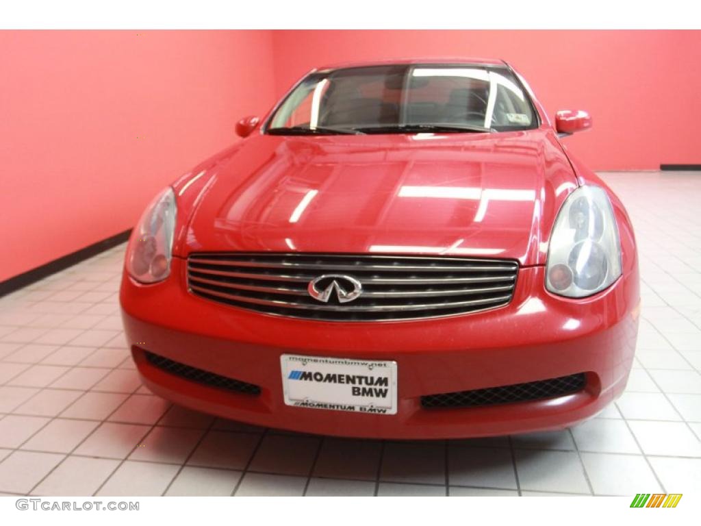 2003 G 35 Coupe - Laser Red / Graphite photo #29