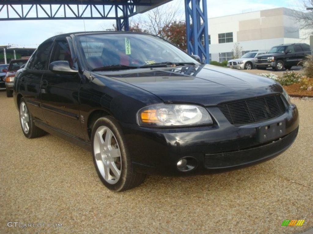 2006 Sentra SE-R - Blackout / Charcoal photo #6