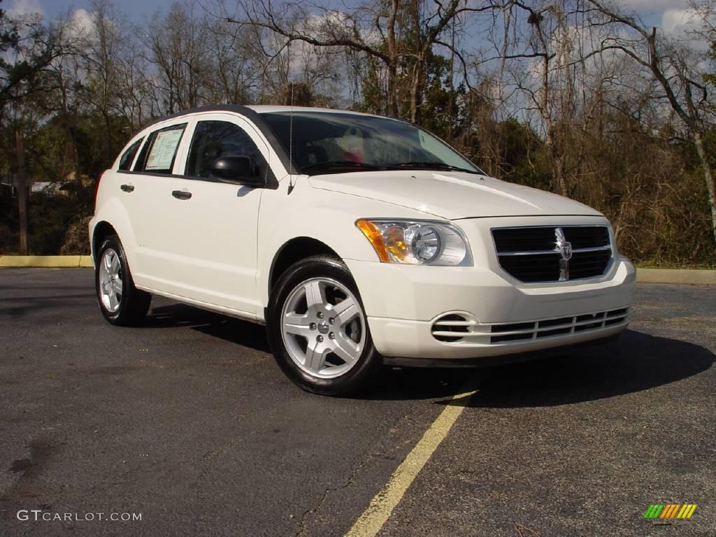 2008 Caliber SXT - Stone White / Dark Slate Gray photo #1